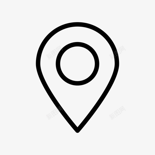 标记业务地图图标svg_新图网 https://ixintu.com pin pointe 业务 业务和财务行图标 地图 标记