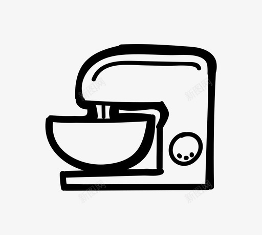 食品加工烘焙晚餐图标svg_新图网 https://ixintu.com 厨房辅助设备 晚餐 混合 烘焙 配方 食品加工