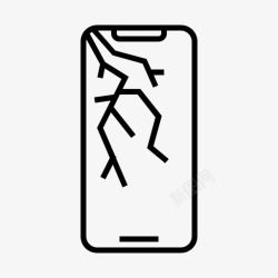 损坏的手机iphonex坏了损坏了iphonex图标高清图片