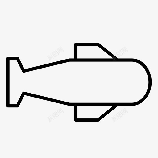 潜艇船水下图标svg_新图网 https://ixintu.com 战争 武器 水下 潜艇 船 运输工具