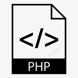 PHP脚本网页代码文件类型图标高清图片