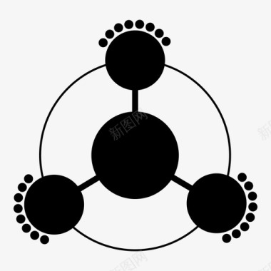 数字生态系统数字系统在线生态系统图标图标