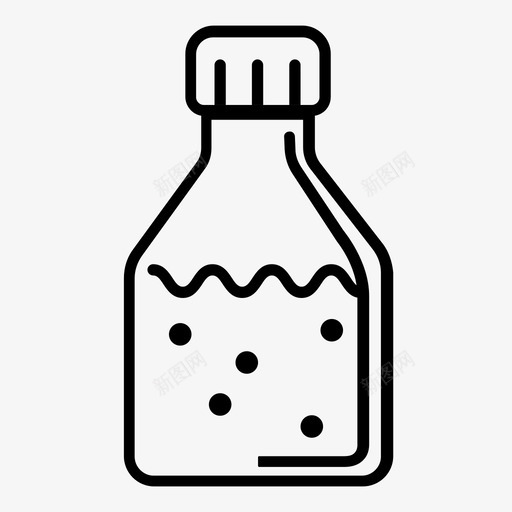 瓶子饮料水图标svg_新图网 https://ixintu.com 水 瓶子 饮料