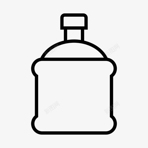 瓶饮料容器图标svg_新图网 https://ixintu.com 包装 容器 水 瓶 饮料