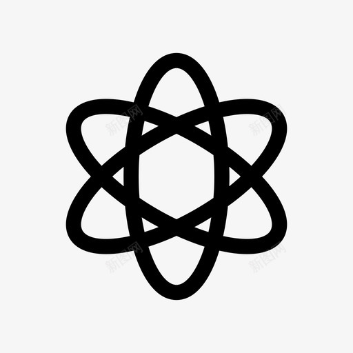 科学原子移动图标svg_新图网 https://ixintu.com 分子 原子 科学 移动 移动用户界面设计符号图标 雷达