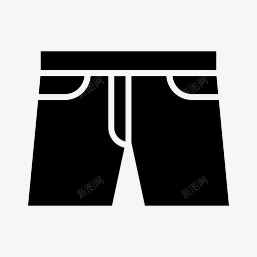 泳裤拳击裤衣服图标svg_新图网 https://ixintu.com 拳击裤 泳衣 泳裤 短裤 衣服