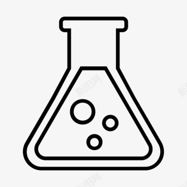锥形烧瓶化学反应化学图标图标