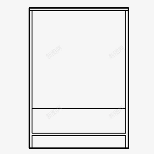 橱柜办公桌抽屉图标svg_新图网 https://ixintu.com 办公桌 厨房 家具 抽屉 橱柜