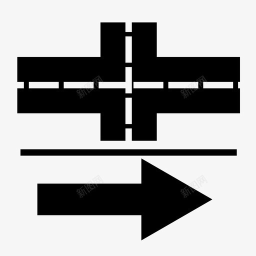 交叉方向方向标志右方向图标svg_新图网 https://ixintu.com 交叉方向 右方向 方向标志 方向标志图标