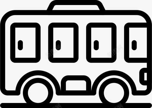 巴士便利设施城市图标图标