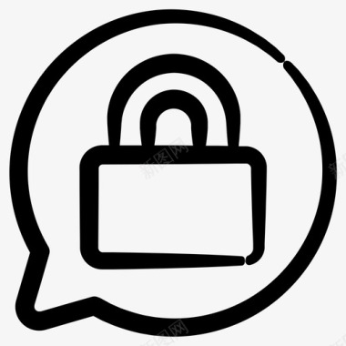 私人锁隐私图标图标