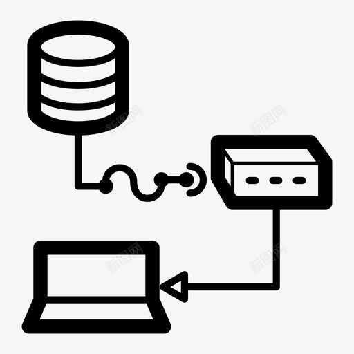 数据架构与功能性结构化图标svg_新图网 https://ixintu.com 功能性 大数据 支持 数据架构与设计 结构化