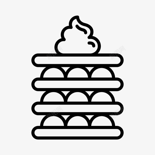 馅饼甜点食物图标svg_新图网 https://ixintu.com 小贩 市场 甜点 购物 食物 馅饼