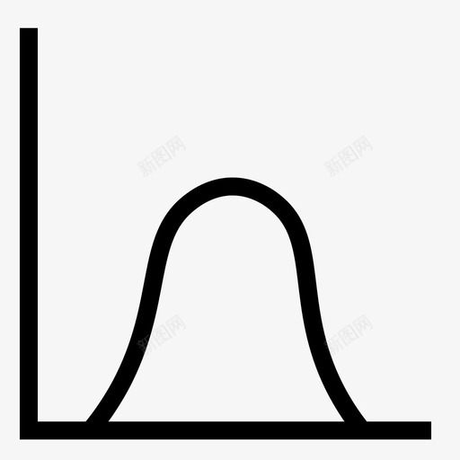正态分布图表曲线图标svg_新图网 https://ixintu.com 图表 曲线 正态分布 百分位 统计 高斯分布