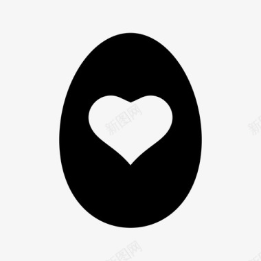 彩蛋复活节爱情图标图标