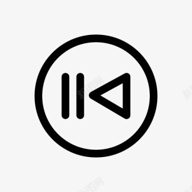 后退音频控制图标图标