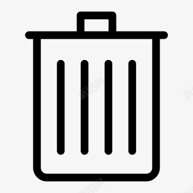 垃圾垃圾箱罐子图标图标