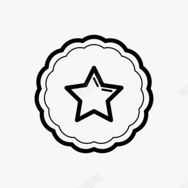 饼干果酱星星图标图标