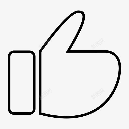 比如手意见图标svg_新图网 https://ixintu.com 分享 意见 手 比如 社交媒体 竖起大拇指