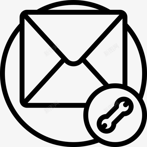 邮件设置电子邮件基本信息图标svg_新图网 https://ixintu.com 基本信息 基本信息3大纲 扳手 电子邮件 邮件设置