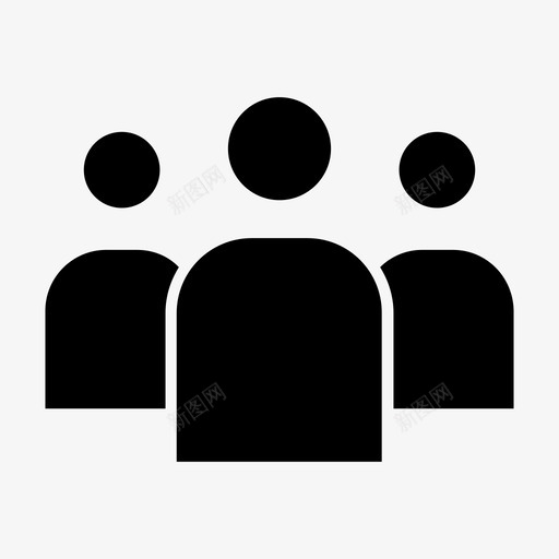 团队业务互动图标svg_新图网 https://ixintu.com 业务 互动 团队 工作 社交