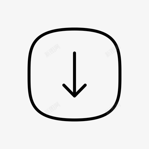 下箭头导航导航标志图标svg_新图网 https://ixintu.com 下箭头 导航 导航标志 随机图标