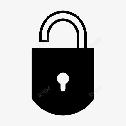 开锁钥匙挂锁图标svg_新图网 https://ixintu.com 保护 保险箱 安全锁 开锁 挂锁 钥匙
