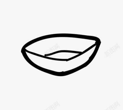小吃碗杯子坚果图标图标