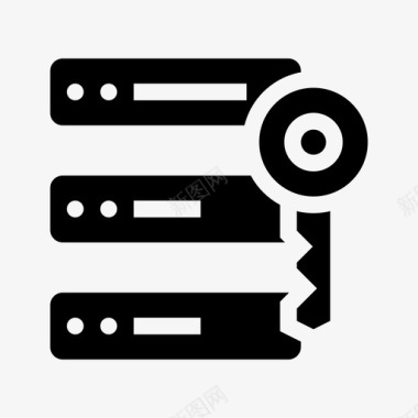数据库登录访问密钥图标图标