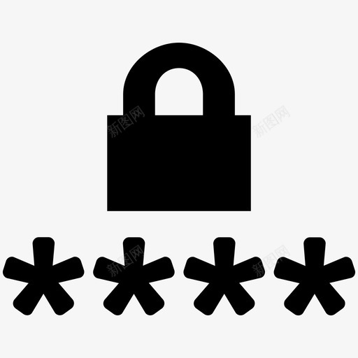 密码锁登录图标svg_新图网 https://ixintu.com 保险箱 安全 密码 登录 财务 锁