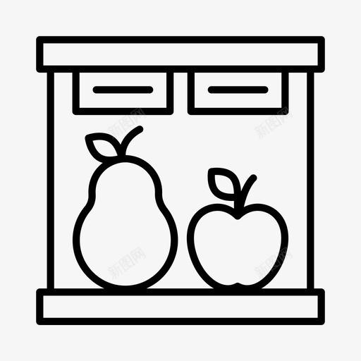 水果店食品零售店图标svg_新图网 https://ixintu.com 水果店 食品零售店