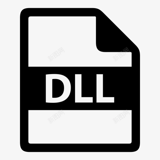dll文件文件格式图标svg_新图网 https://ixintu.com dll 文件 文件格式 文件类型