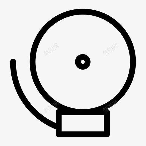 铃声教育噪音图标svg_新图网 https://ixintu.com 噪音 学校 教育 铃声