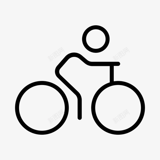 自行车运动骑图标svg_新图网 https://ixintu.com 旅行 简单的线图标 自行车 运动 骑