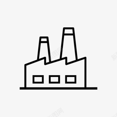 工厂生产水务局图标图标