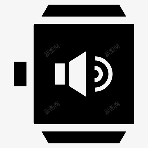 智能手表音量图标svg_新图网 https://ixintu.com 智能手表音量