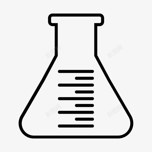 刻度瓶实验实验室图标svg_新图网 https://ixintu.com 刻度瓶 实验 实验室 科学