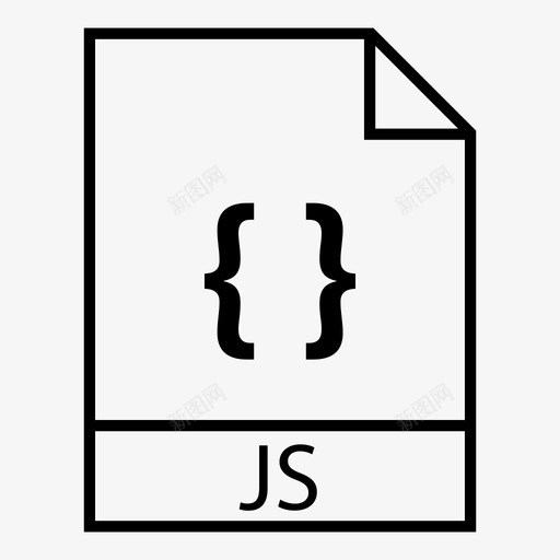 javascript代码文件类型图标svg_新图网 https://ixintu.com javascript js 代码 文件类型 文档格式