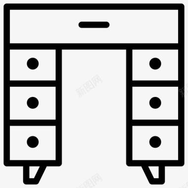 办公桌办公室桌子图标图标