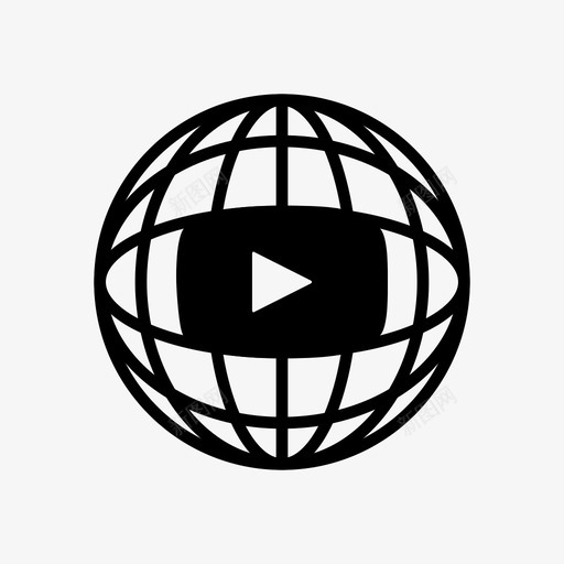 虚拟现实多媒体360度播放图标svg_新图网 https://ixintu.com 360度 多媒体图标 播放 虚拟现实多媒体