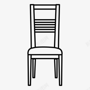 木椅餐椅家具图标图标