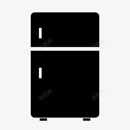 冰箱冷却器冰柜图标svg_新图网 https://ixintu.com 冰柜 冰箱 冷却器