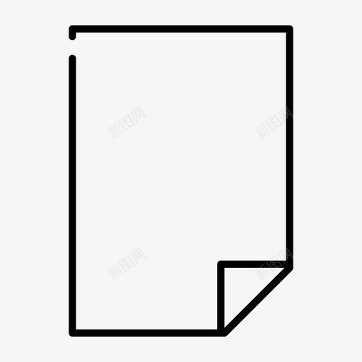纸张文件页图标svg_新图网 https://ixintu.com 文件 纸张 营销 页