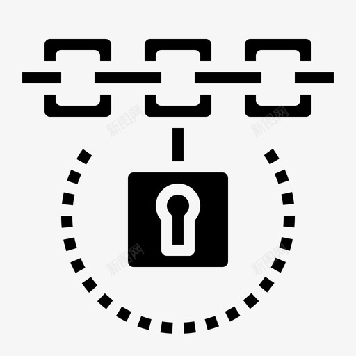 区块链隐私安全图标svg_新图网 https://ixintu.com 加密货币 区块链 安全 隐私