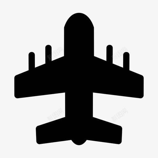 航空公司飞机波音图标svg_新图网 https://ixintu.com 天空 波音 航空公司 飞机