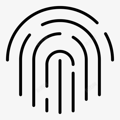 指纹身份印象图标svg_新图网 https://ixintu.com 印象 指纹 身份