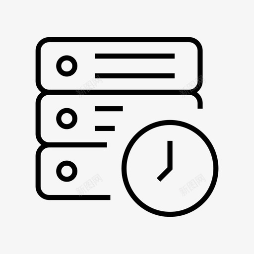 等待服务器数据数据库图标svg_新图网 https://ixintu.com 存储 数据 数据库 数据库服务器 等待服务器