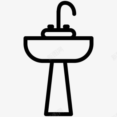 水龙头浴室水槽图标图标