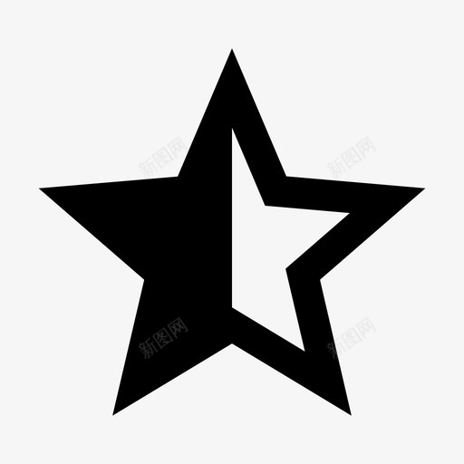 ic_star_half_24pxsvg_新图网 https://ixintu.com ic_star_half_24px