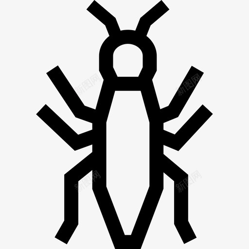 白蚁蚂蚁昆虫图标svg_新图网 https://ixintu.com 昆虫 昆虫轮廓 白蚁 蚂蚁